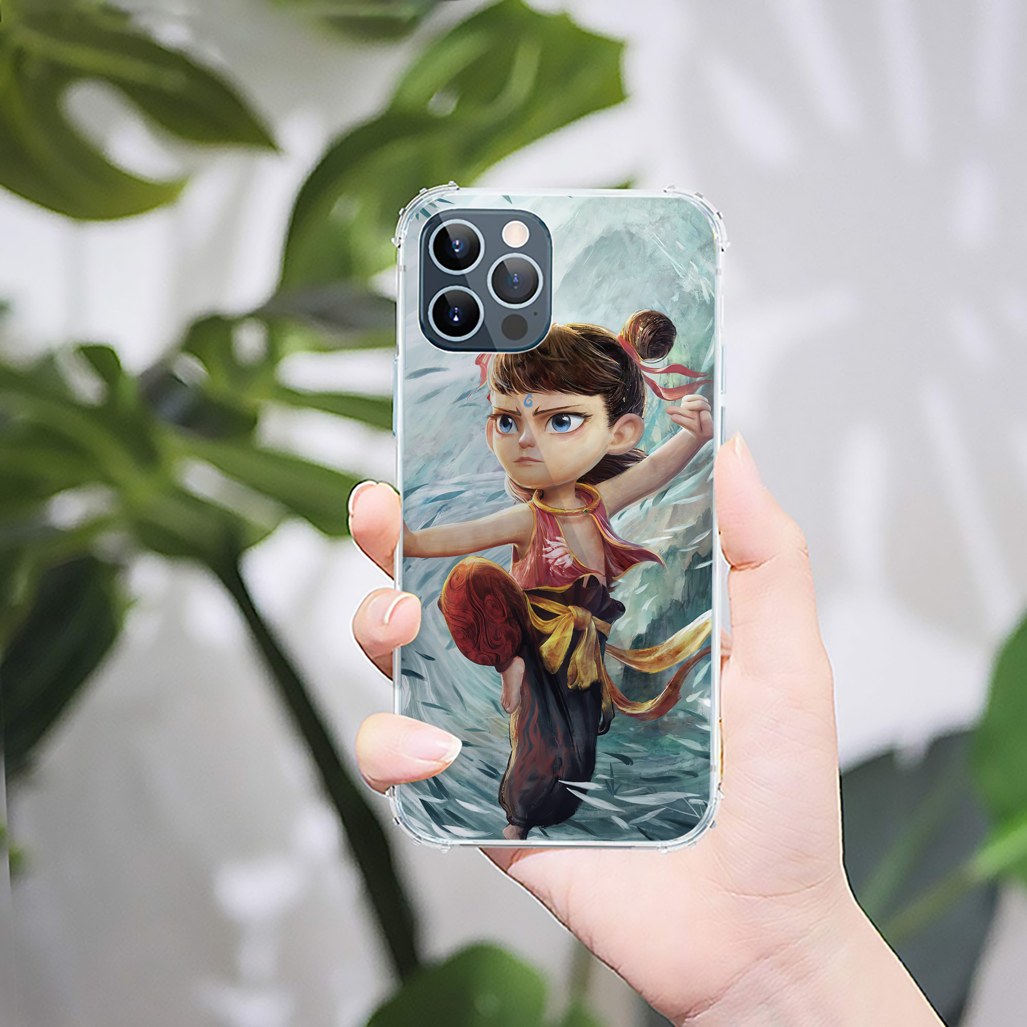 （画像用） Ne Zha 2 ナタ 魔童の大暴れ 【iPhone 12シリーズ対応】透明スマホケース（クリアソフトケース）